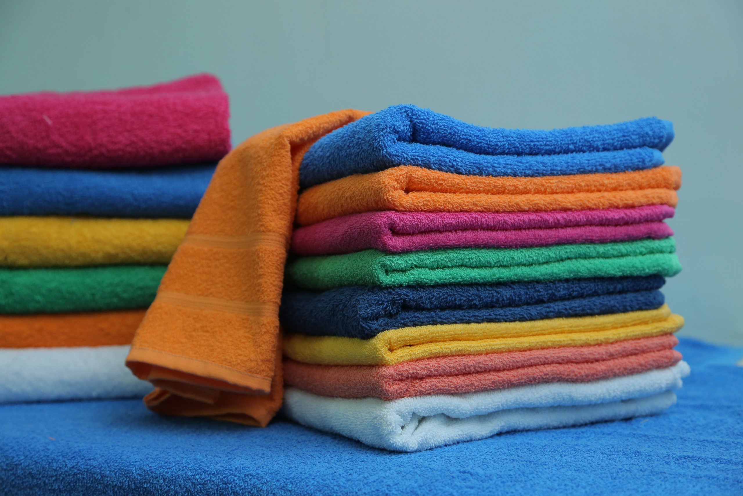 Towel, terry, smooth-colored